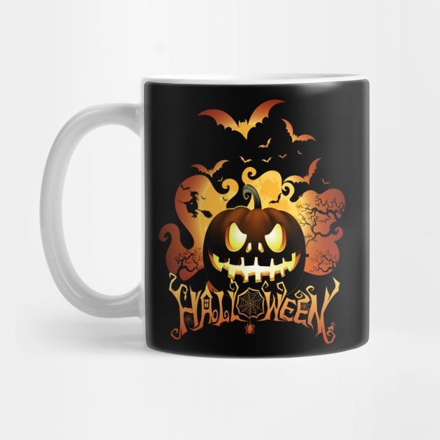 happy halloween horror nights pumpkins and witches by Digitalartrock